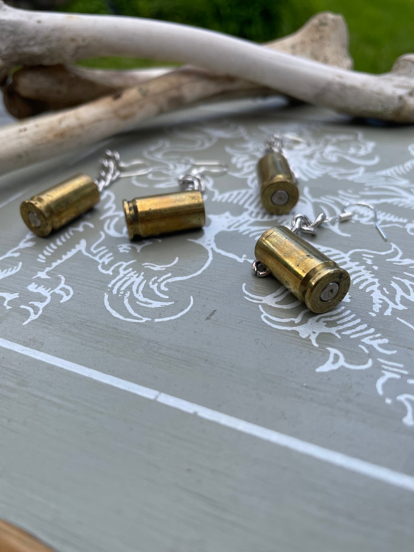 9mm Bullet Shell Earring