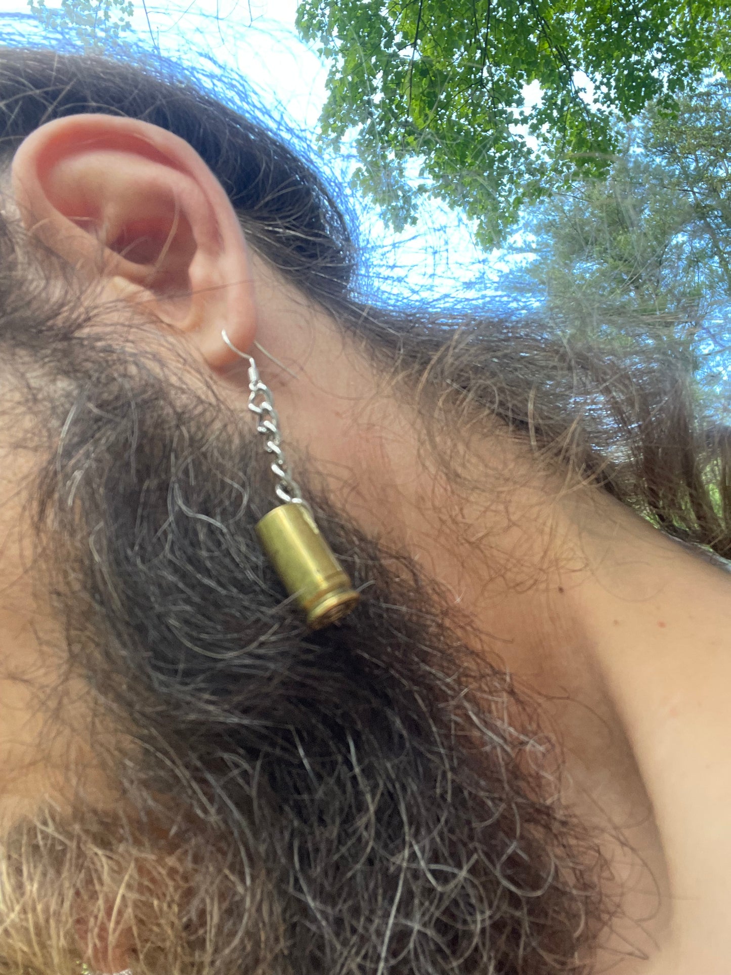 9mm Bullet Shell Earring