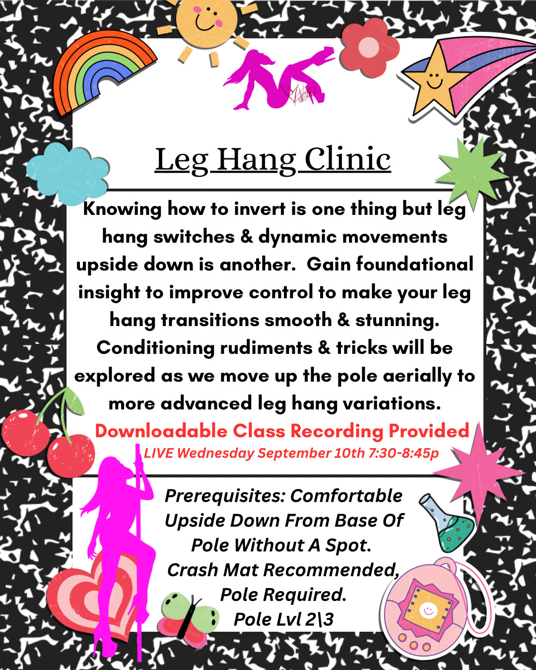 LEG HANG CLINIC 9/10