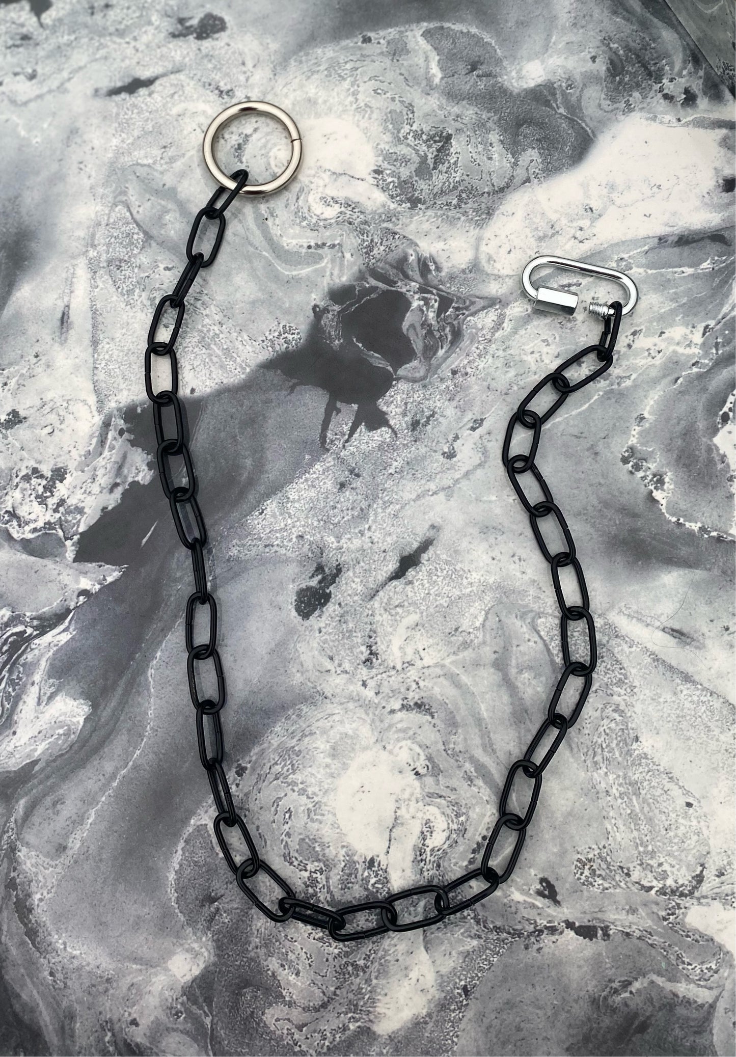 Quick Link Looped Black Necklace