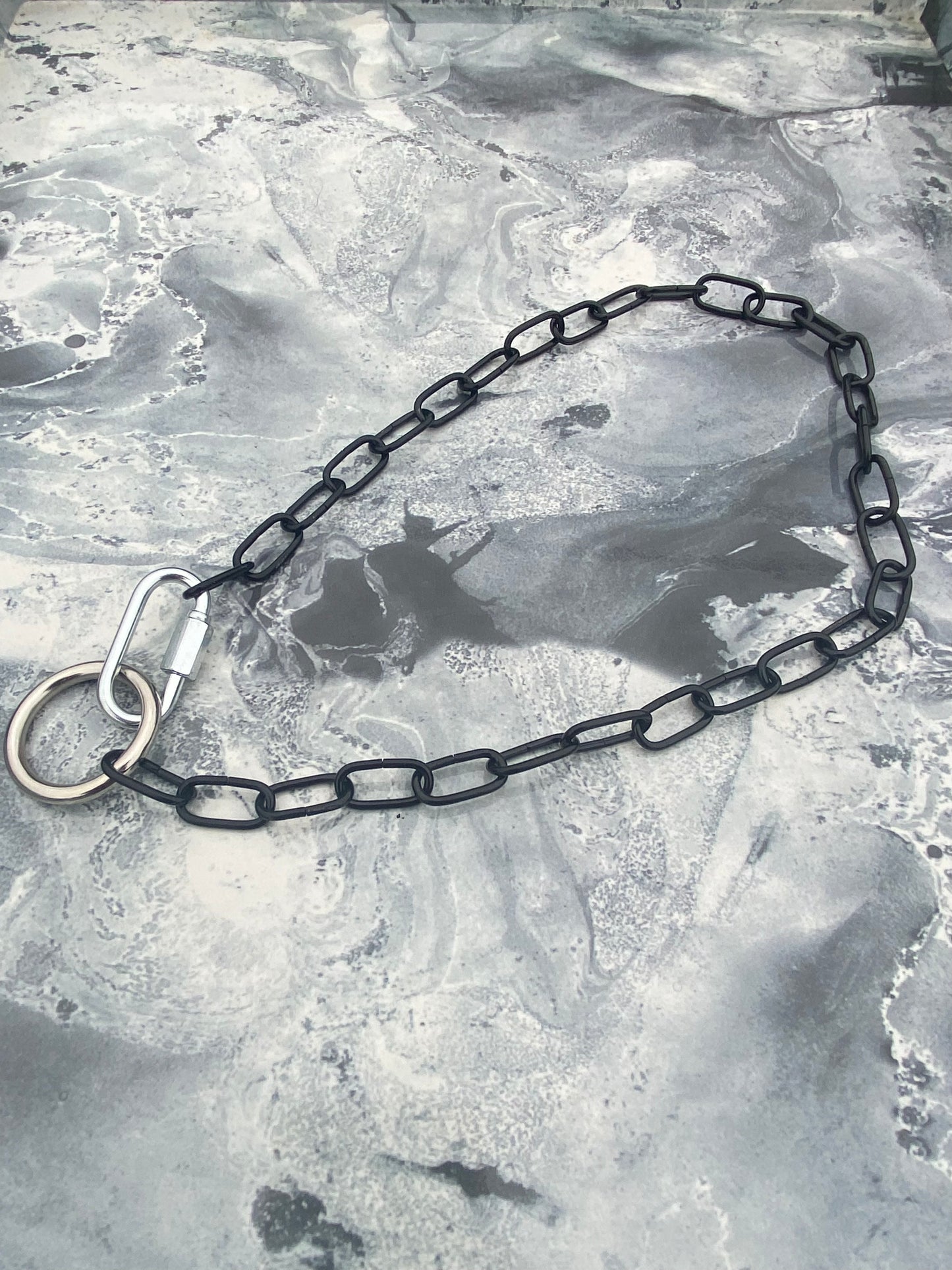Quick Link Looped Black Necklace