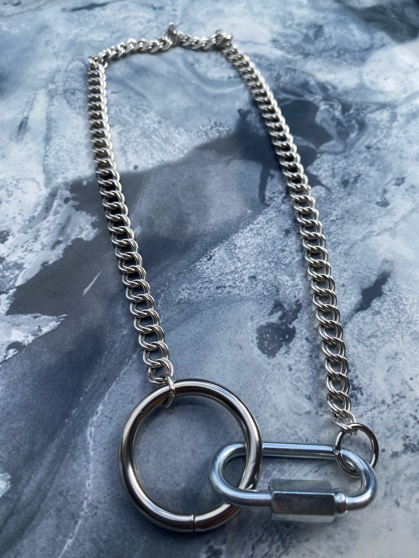 Quick Link Looped Silver Plated Necklace