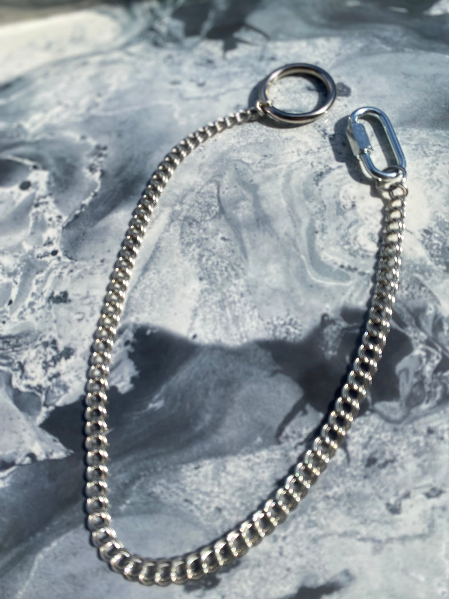 Quick Link Looped Silver Plated Necklace